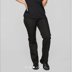 Black scrub pants